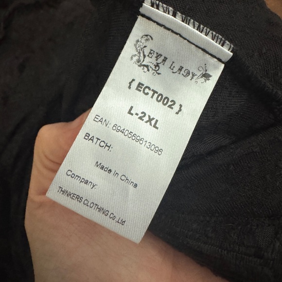 Eva Lady Black Gothic Victorian Dress - Picture 7 of 9